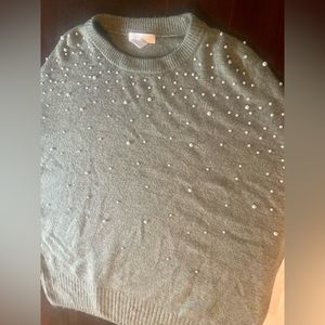 Pearl embellished sweater